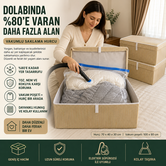 Kutu Hurç + Vakum Torbası Seti