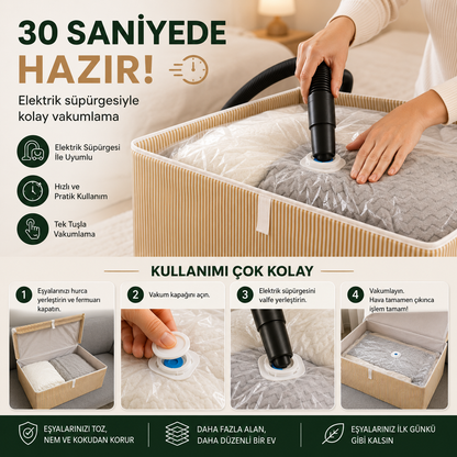 Kutu Hurç + Vakum Torbası Seti